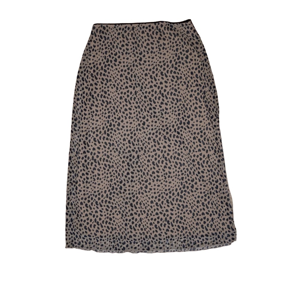 Leopard Print Midi Skirt